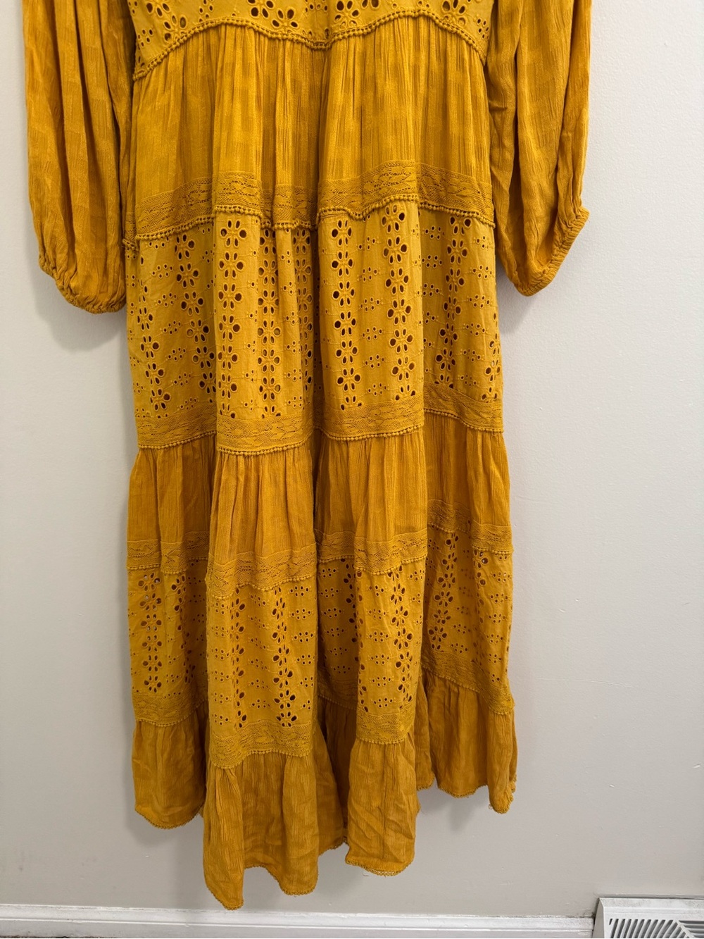Free People Tiered Marigold Maxi Dress - Picture 4 of 8